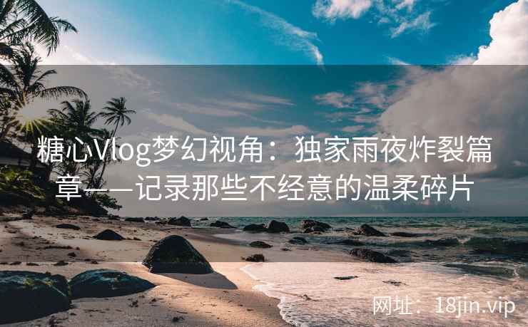 糖心Vlog梦幻视角：独家雨夜炸裂篇章——记录那些不经意的温柔碎片