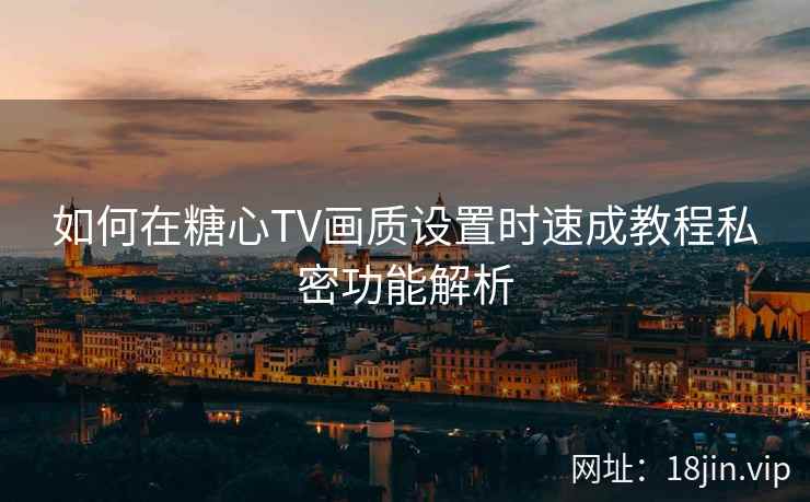 如何在糖心TV画质设置时速成教程私密功能解析