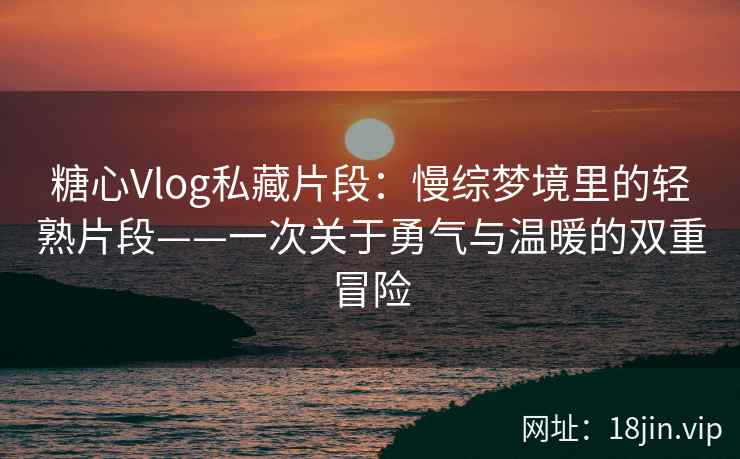 糖心Vlog私藏片段：慢综梦境里的轻熟片段——一次关于勇气与温暖的双重冒险