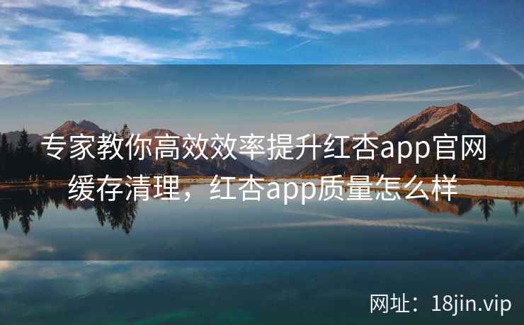 专家教你高效效率提升红杏app官网缓存清理，红杏app质量怎么样